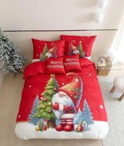 3D Flanelové povlečení z mikrovlákna GNOME DREAMS červené + povlak na polštářek 40x50 cm zdarma Rozměr povlečení: 70 x 90 cm | 140 x 200 cm