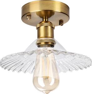 Přisazený lustr TRISH 1xE27/15W/230V zlatá/čirá