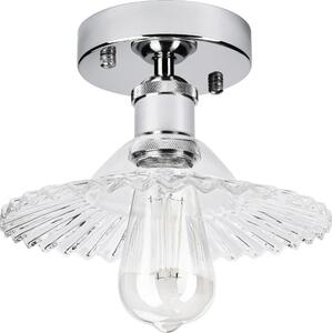 Přisazený lustr TRISH 1xE27/15W/230V lesklý chrom/čirá