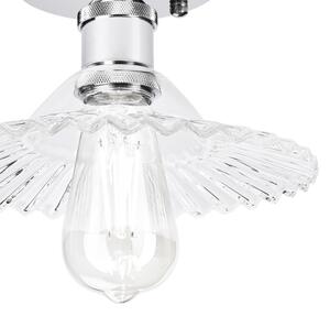 Přisazený lustr TRISH 1xE27/15W/230V lesklý chrom/čirá