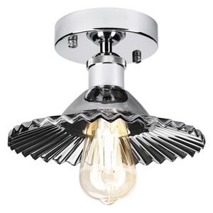 Přisazený lustr TRISH 1xE27/15W/230V lesklý chrom/kouřová černá