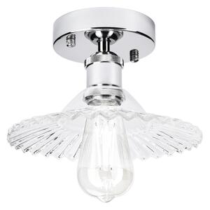 Přisazený lustr TRISH 1xE27/15W/230V lesklý chrom/čirá