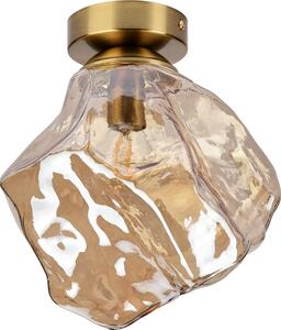 Stropní svítidlo CRISTAL 1xE14/15W/230V mosaz/kouřová béžová