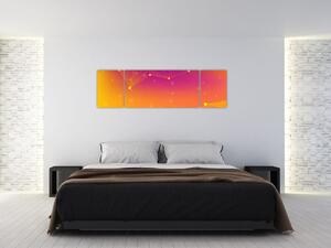 Barevný abstraktní obraz (170x50 cm)