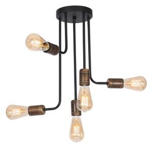 Lustr na tyči 5xE27/15W/230V