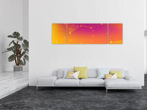 Barevný abstraktní obraz (170x50 cm)