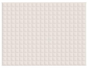 Zátěžová deka světle krémová 152 x 203 cm 7 kg textil