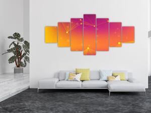 Barevný abstraktní obraz (210x100 cm)