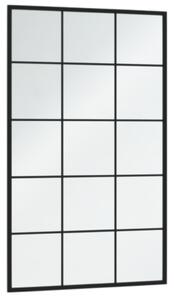 Nástěnná zrcadla 6 ks černá 100 x 60 cm kov