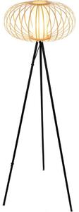Briloner 1759011 - Stojací lampa 1xE27/10W/230V bambus/černá