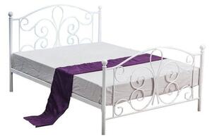 Kovová postel Beatrix 120x200, bílá, bez matrace