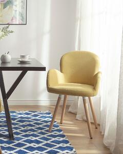 Dvě čalouněné židle v žluté barvě BROOKVILLE