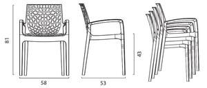 STIMA Plastová židle GRUVYER - křesílko
