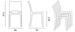 STIMA Plastová židle B-SIDE