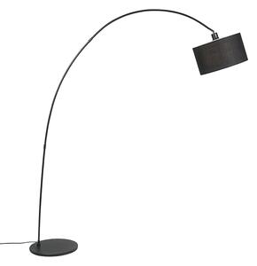 Moderní oblouková lampa černá - Vinossa