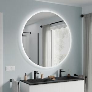 Zrcadlo s LED osvětlením VARO, vyhřívané, kulaté - 120 cm