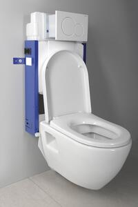 Aqualine WC SADA závěsné WC Nera s nádržkou a tlačítkem Geberit, pro zazdění
