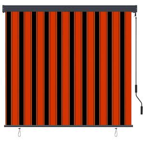 Venkovní roleta 160 x 250 cm oranžovo-hnědá