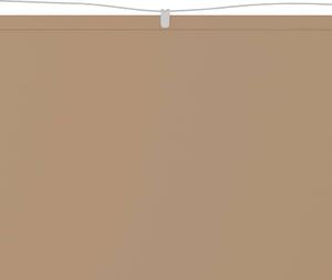 Vertikální markýza taupe 140 x 800 cm oxfordská látka
