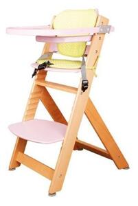 BRADOP Židle dětská rostoucí přírodní/růžová VLADĚNA Z523