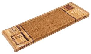 Nášlapy na schody samolepicí 10 ks 65x21x4 cm béžové