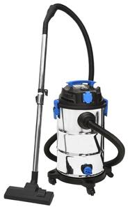 Vysavač na suché a mokré vysávání 1 200 W 30 l stříbrný