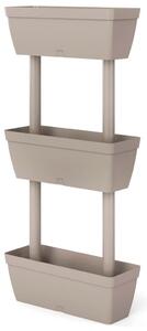 Zahradní truhlíky 6 ks 100 cm taupe