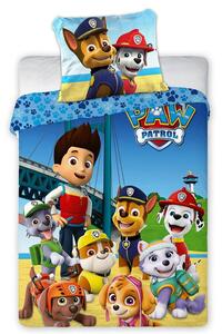 DĚTSKÉ BAVLNĚNÉ POVLEČENÍ PAW PATROL 160X200 CM, 1KS 70X80 CM VZOROVANÉ