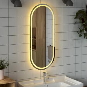 Koupelnové LED zrcadlo 100 x 45 cm oválné
