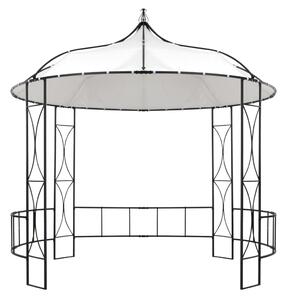 Altán 300 x 290 cm bílý kruhový