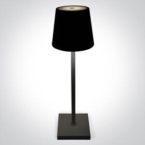 ONE-light Venkovní nabíjecí stolní lampa Vana černá USB stmívací 3,5W, IP54, teplá bílá