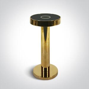 ONE-light Venkovní nabíjecí stolní lampa Rexo zlatá USB stmívací 2,5W, IP65, teplá bílá