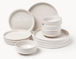 Sada porcelánového nádobí s reaktivní glazurou Dune, pro 4 osoby (12 dílů)
