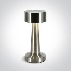 ONE-light Venkovní nabíjecí stolní lampa Jojo hliník USB stmívací 3W, IP54, teplá bílá
