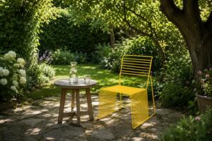 111 Furniture Stohovatelná designová zahradní židle Vera Barva: Žlutá