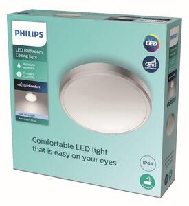 Philips Doris LED CL257 Stropné svítidlo do koupelny kruhové 17W/1700lm 313mm 4000K IP44 nikl