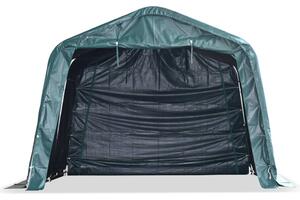 Mobilní přístřešek pro zvířata PVC 550 g/m² 3,3x3,2 m tm. zelený