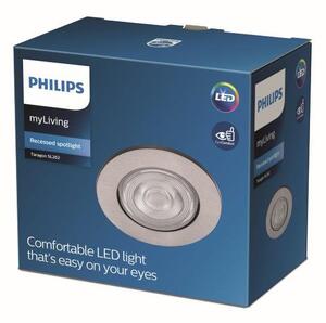 Philips Taragon LED SL262 Zápustné svítidlo kruhové 4,5W/380lm 85mm 2700K nikl