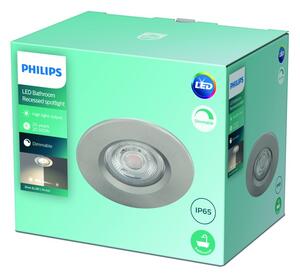 Philips Dive LED SL261 Zápustné svítidlo do koupelny kruhové 5W/350lm 85mm 2700K IP65 nikl