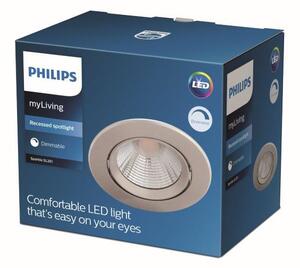 Philips Sparkle LED SL261 Zápustné svítidlo kruhové 5,5W/350lm 85mm 2700K nikl
