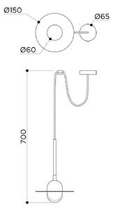 Contain designová závěsná svítidla Alba Pendant Cable (průměr 15 cm)