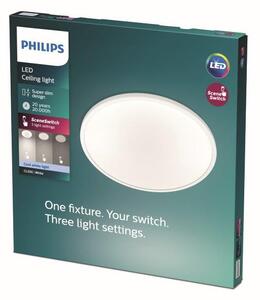 Philips SuperSlim Clear LED CL550 stropní svítidlo 250mm 15W / 1500lm 4000K SceneSwitch