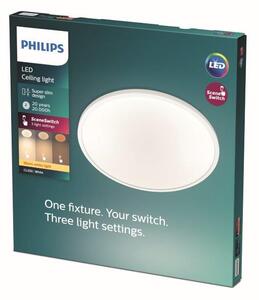 Philips SuperSlim Clear LED CL550 stropní svítidlo 250mm 15W / 1300lm 2700K SceneSwitch