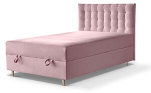 Čalouněná postel Angelo 120 x 200, růžová Mono