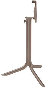 Nardi Šedohnědá hliníková stolová sklápěcí podnož Flute 72 cm