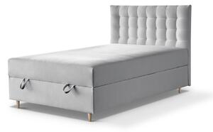 Čalouněná postel Angelo 120 x 200, šedá Mono