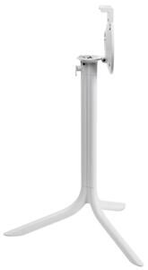 Nardi Bílá hliníková stolová sklápěcí podnož Flute 72 cm