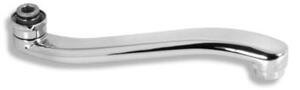 Novaservis Novaservis, Výtokové ramínko prohnuté 25 cm bílá-chrom, RAM1070-1