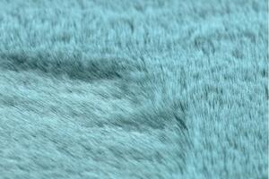 Dywany Lusczow Kulatý koberec BUNNY modrý