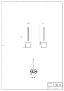Novaservis WC štětka Metalia 11 chrom